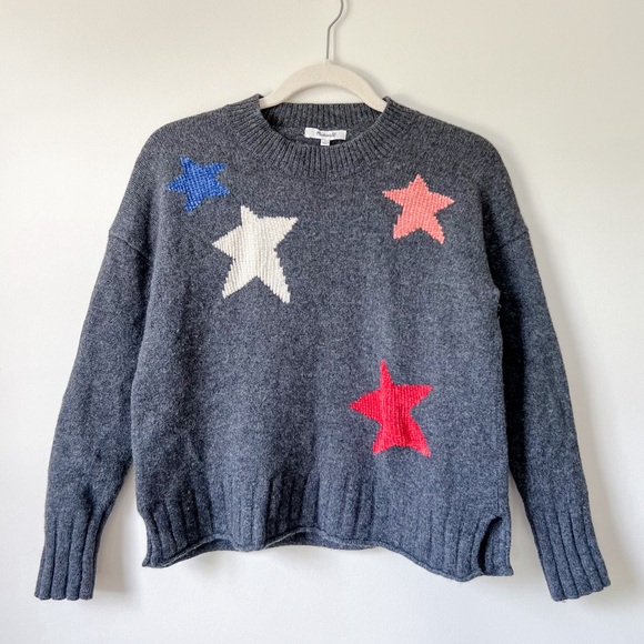 Madewell Wool Star Sweater - Picture 1 of 8